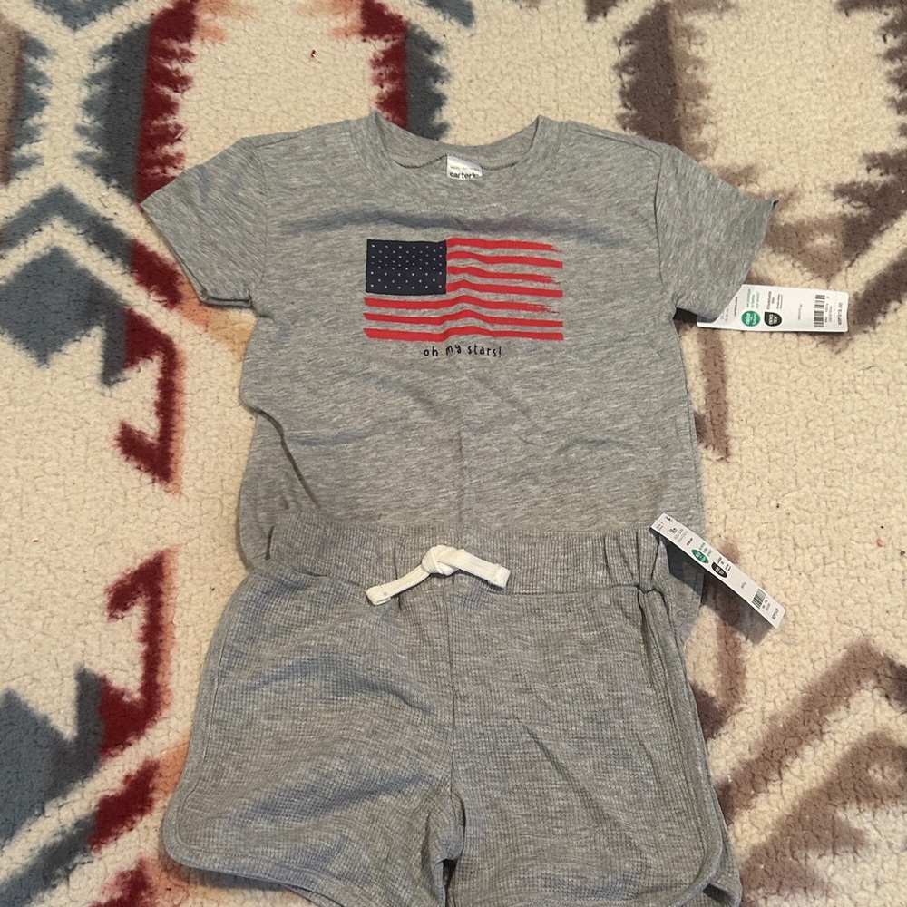 Carter's Gray Ribbed Shorts